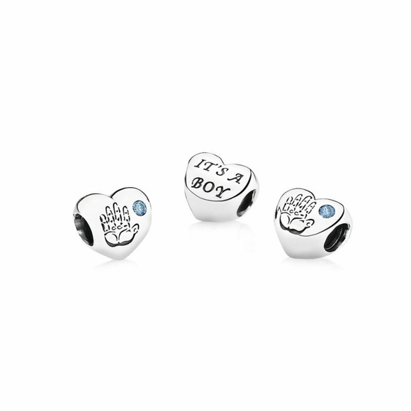 Pandora Jewelry - PANDORA Baby Boy Charm, Blue CZ Pandora Jewelry - PANDORA Baby Boy Charm, Blue CZ